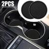 2pcs Black Car Auto Cup Holder Anti Slip Coasters Pads Interior Accessories For Most Cups Accessories