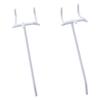 Durable 4 Inch White Grid Wall Display Hooks Metal Wall Organizers Gridwall Hooks & Hangers Wall Grid Accessories