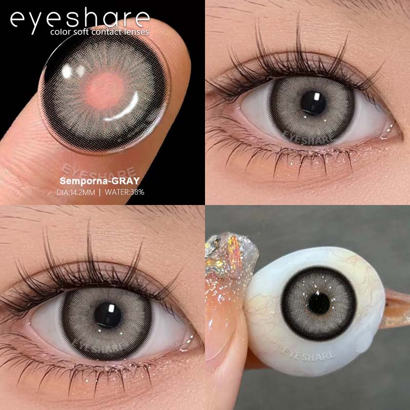 Eyeshare Colored Contact Lenses Blue Contact Lenses Red Fashion Lenses Green Eyeglass Lenses Brown Natural Eyeglass Lenses 1 Pair