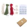 3PCS/Set Christmas Tree DIY Kits Woven Macrame Christmas Tree Set Wall Hangings Decor For Home Wall Hanging Ornament