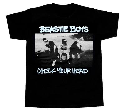 BEASTIE BOYS ПРОВЕРЬ ГОЛОВУ Графический Принт Свободная Короткая Футболка для Мужчин и Женщин Повседневная Круглый Год Роскошная Одежда