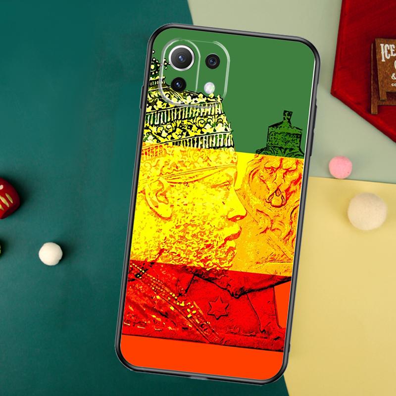 Emperor Menelik Ii Of Ethiopia Adwa Case For Xiaomi 13 14 15 Ultra 11T 12T 13T 14T Pro POCO X7 Pro X3 X5 F5 F6 M6 X6 Pro Cover