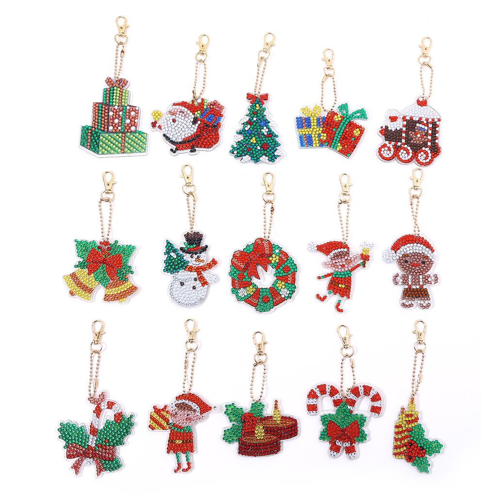 Алмазная картина Бабочка Колибри Брелок Ручной Работы Diy Ювелирные Изделия Подвеска Рождественский Брелок