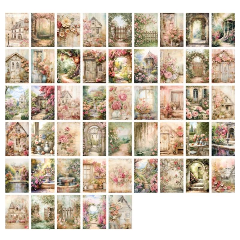 100 Sheets Retro Scrapbooking Backgrounds Paper Journaling Craft Paper For Journaling Cardmaking And Art Craft Project