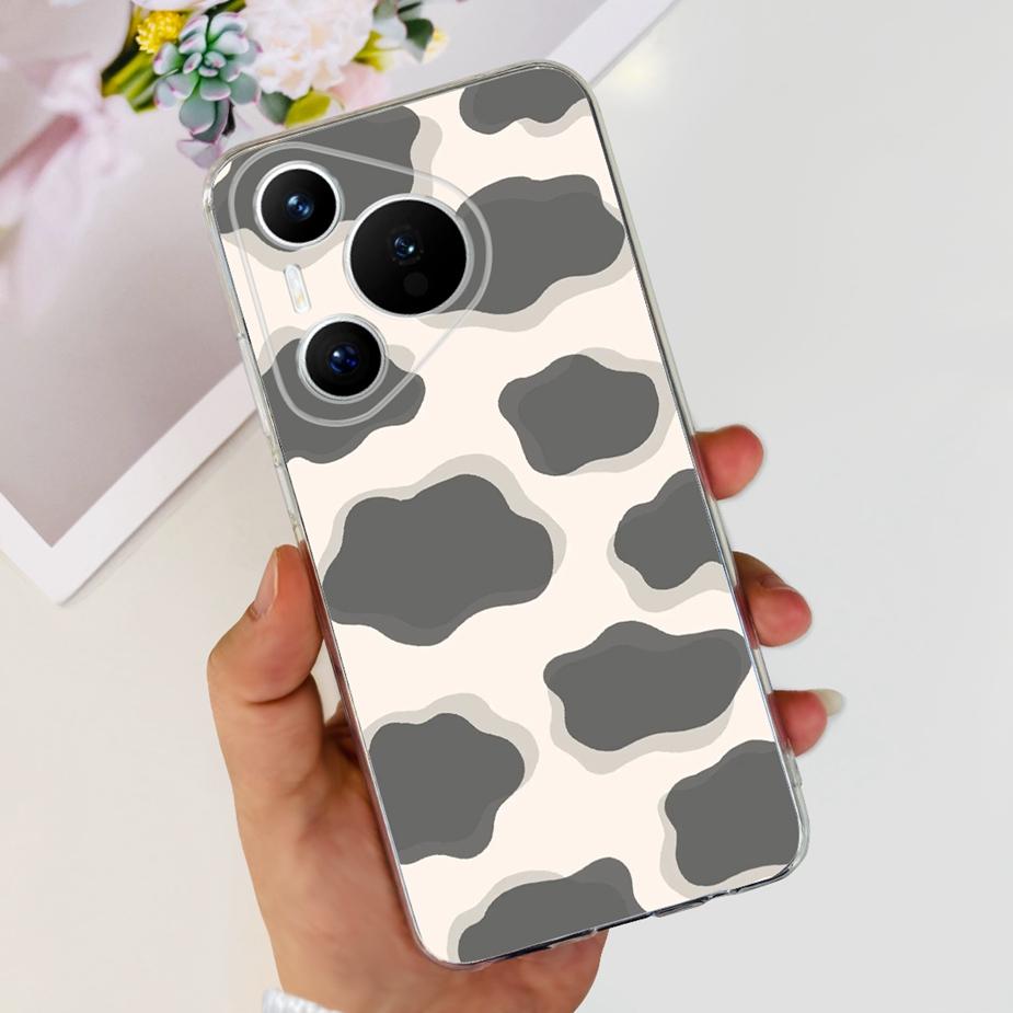 Чехол для Huawei Pura 70 Pro Plus Стильный окрашенный чехол Прозрачные силиконовые чехлы для телефона для Huawei Pura 70 Pro Pura70 Pro+ Мягкие чехлы