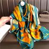 Lily Luxury Temperament Scarf New Silk Scarf Long Large Size Travel Shawl Sunscreen