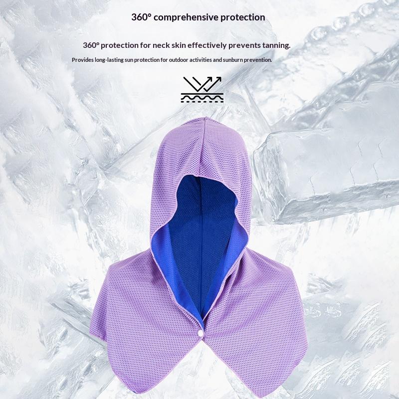 2026 Summer Arrival Cooling Beach Shawl Sun Protection Breathable Uv Protection Sun Hat