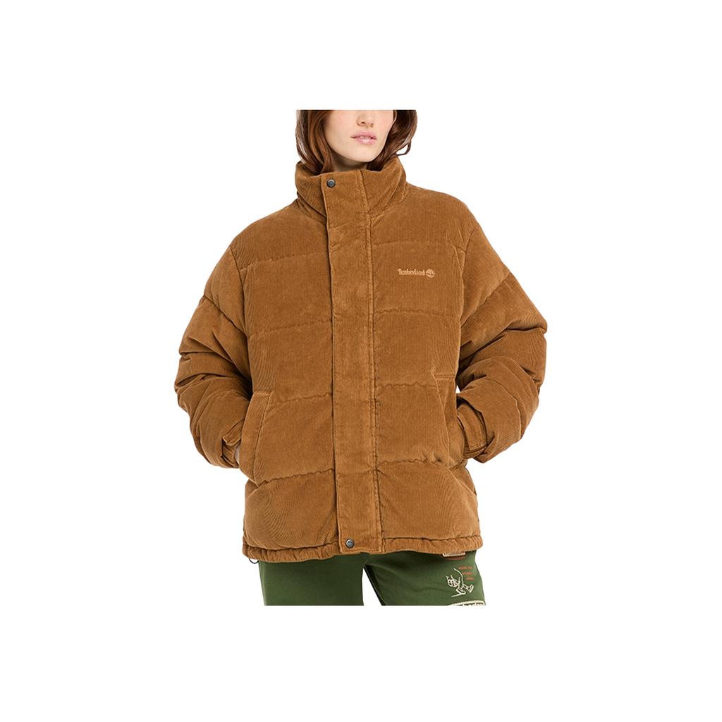 Timberland Stand Collar Warm Versatile Duck Down Puffer Jacket Men Outerwear Dark-Wheat A6X6J-EH2