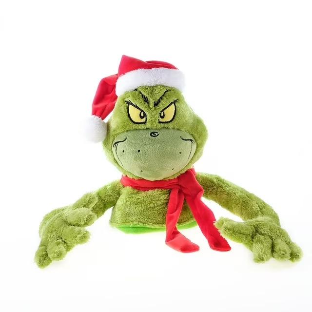 Grinch Plush Toy Christmas Green Monster Stuffed Doll Holiday Gift for Kids