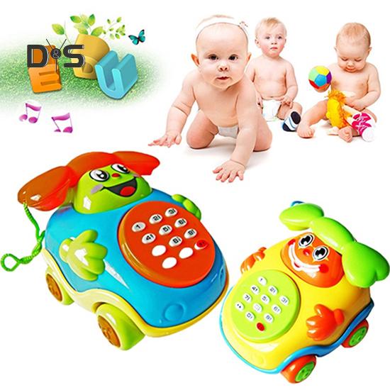 Мама и я Детская музыкальная машинка Мультяшные кнопки Телефон Развивающая игрушка для развития интеллекта