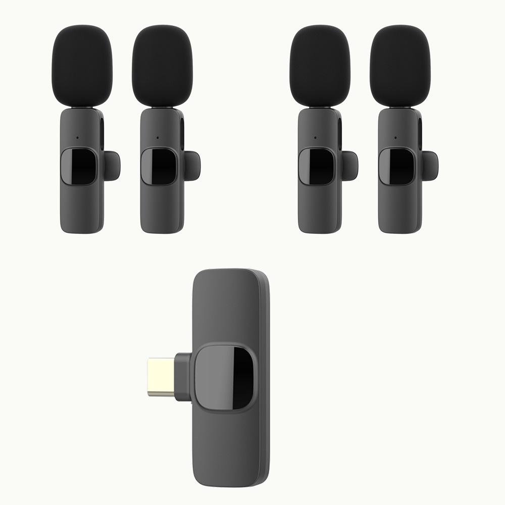 Wireless Lavalier Mic for Mobile Live Streaming & Interviews: Dual Recording & Noise Reduction