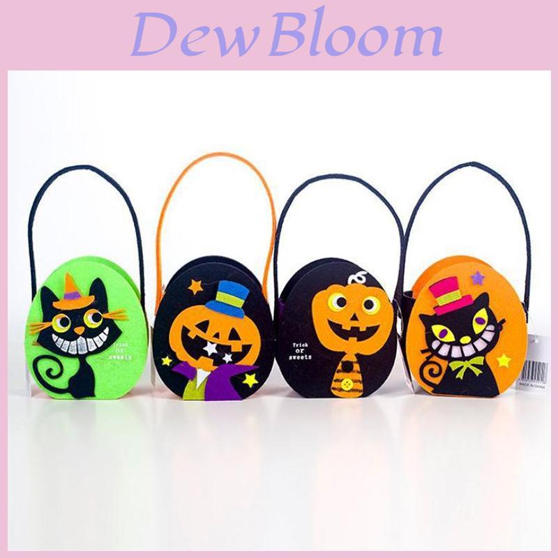 Очаровательный Halloween DIY Тыква Конфетный Подарочный Мешочек Для Детских Праздничных Торжеств
