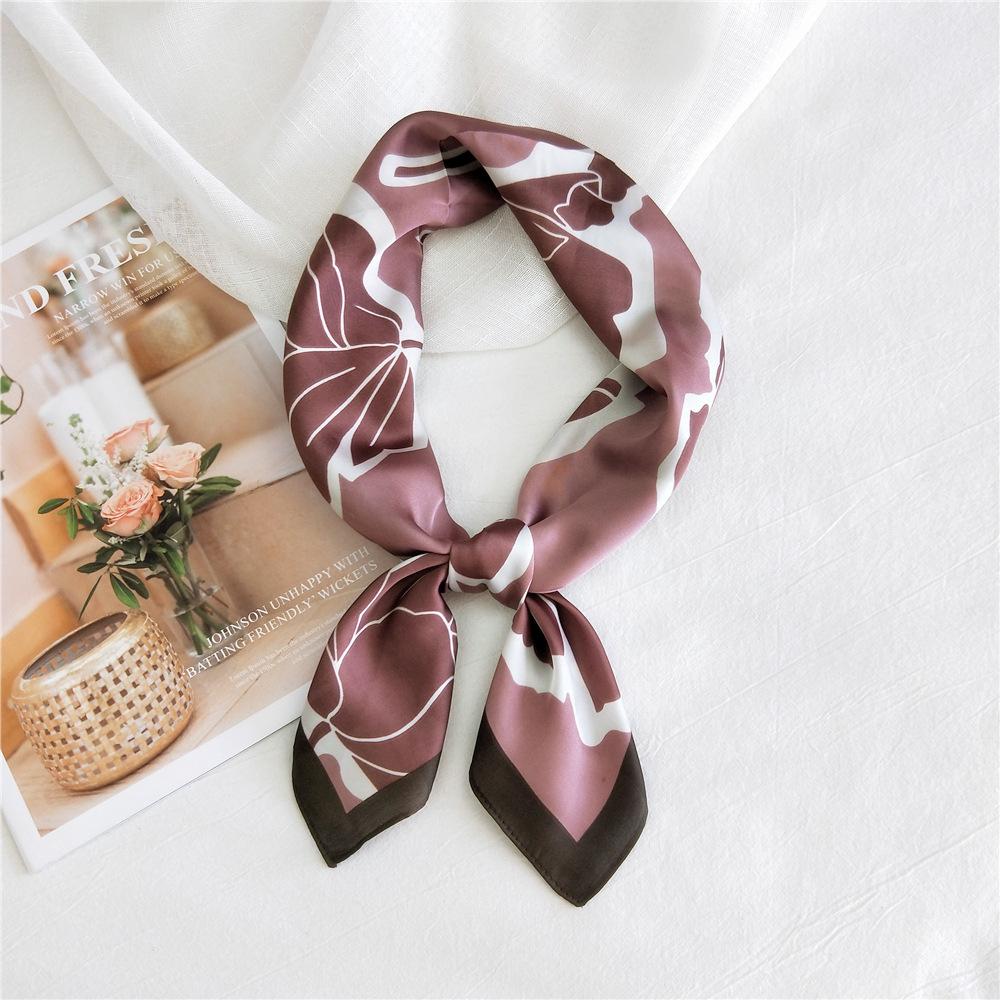 Fashion Decoration Scarf Hairband Tie Hair 70 Small Square Scarf Silk Scarf Women'S Spring And Autumn Versatile Small Scarf Professional Scarf
