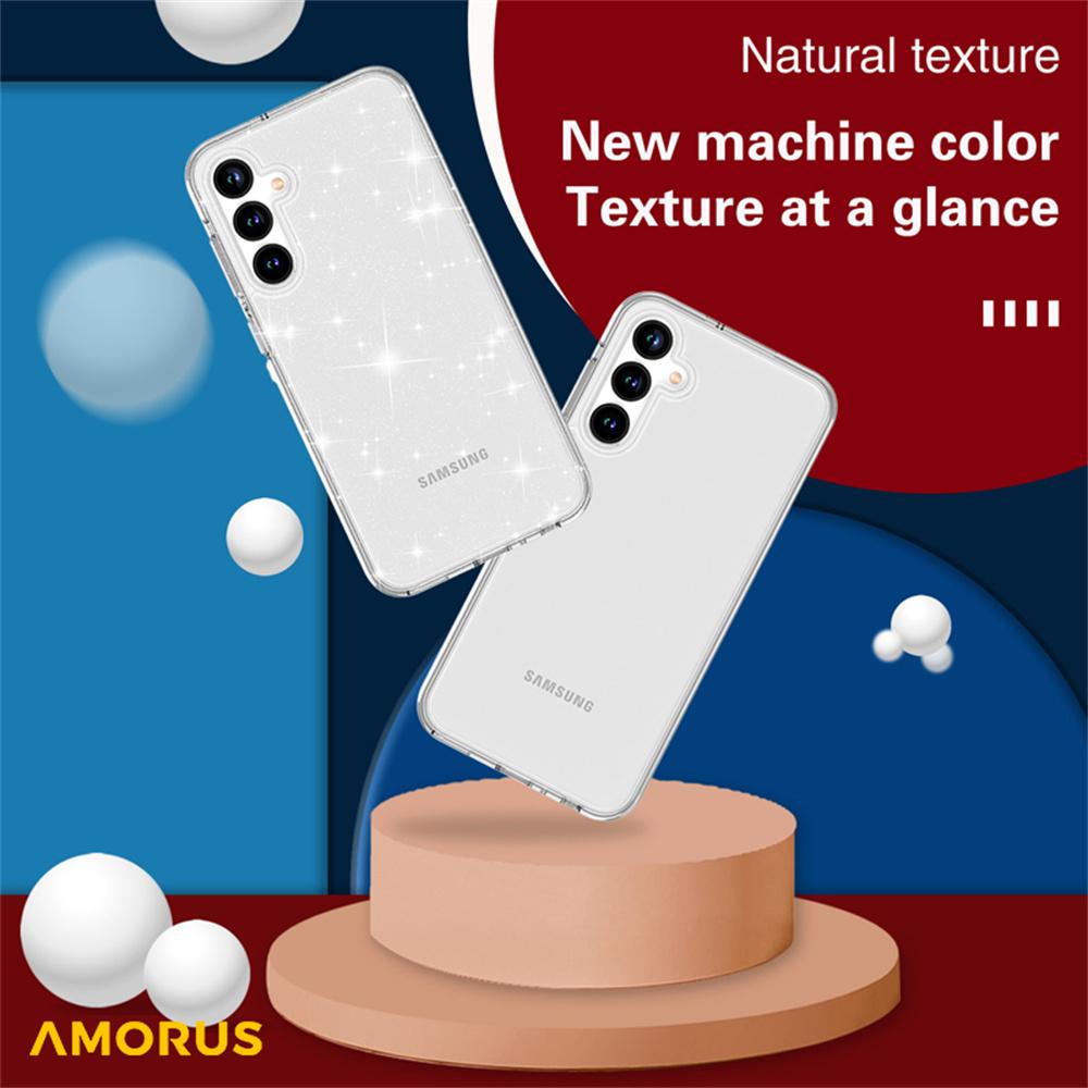 AMORUS For Samsung Galaxy A35 5G Case Soft TPU Hard PC Back Shockproof Phone Cover