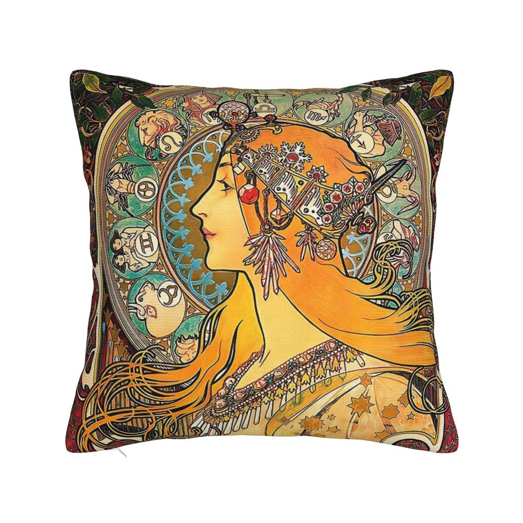 Vintage Nara Square Pillowcases Polyester Home Yoshitomos Cushion Cover Creative Decorative Pillowcase