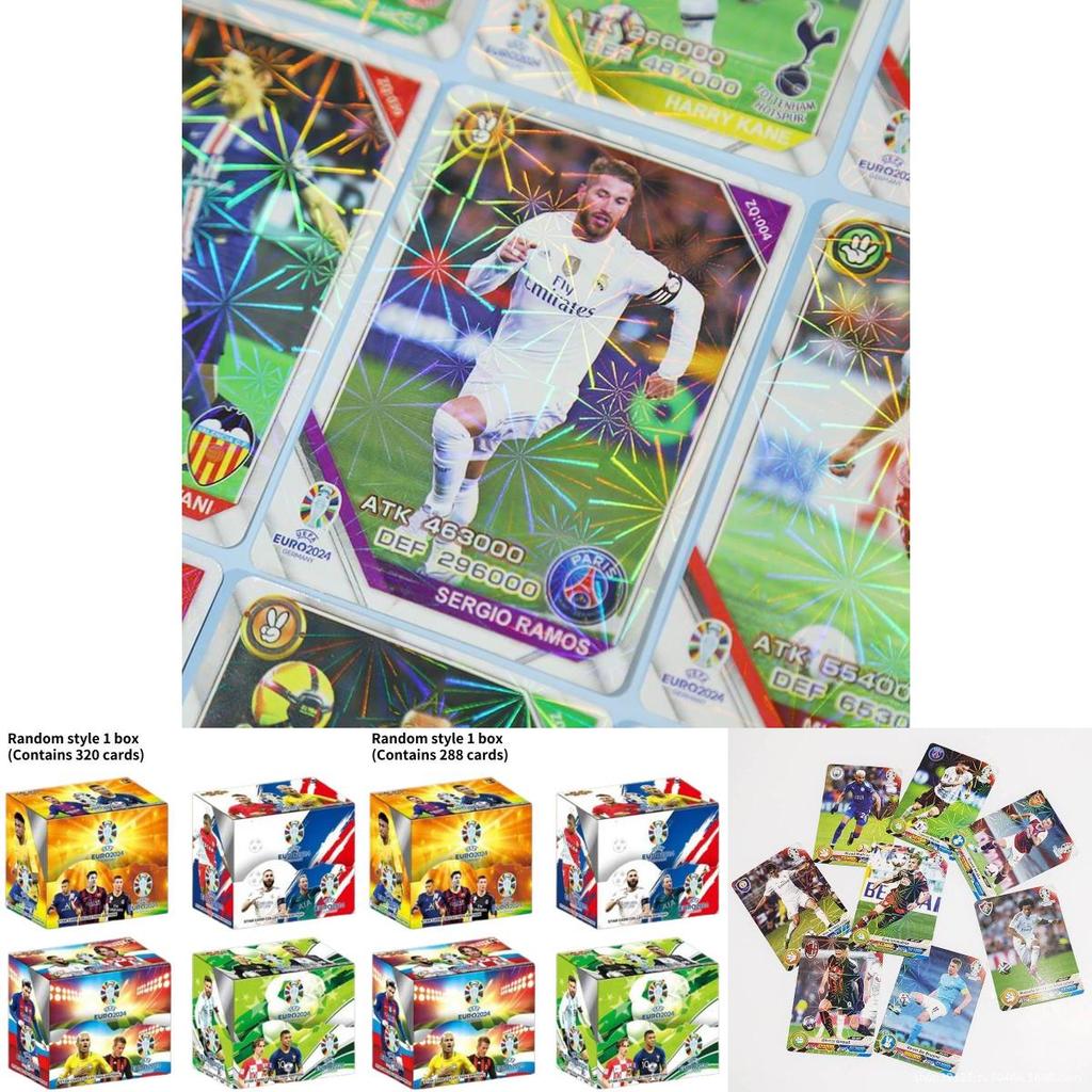 Ultimate Football Star Cards European Cup Messi Neymar Ronaldo Collectible Card Deck