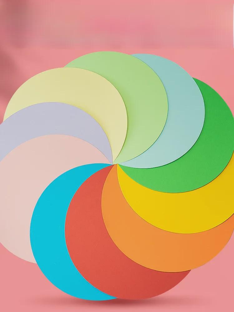 Двусторонний белый и черный картон Yuanhao: Круглая бумага для рисования и рукоделия размером 21/25/29/36 см.