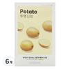 Airy Adhesive Sheet Mask Potato, 1 Pack, 6 Pieces