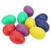 10Pcs Mini Musical Eggs Colorful Hand Plastic Egg Shakers Percussion Musical Instrument Toy