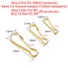 100Pcs/Lot Metal Snap Lanyard Clip Hook Gourd Buckle Connector for DIY Keychain Camping Hanging Buckle Jewelry Making Supplies