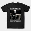 Asian Size Cotton Unisex Tshirt Print T-shirt Heart-Says-Pit-Knees-Say-Balcony T-shirt No-Cut Print Regular Fit