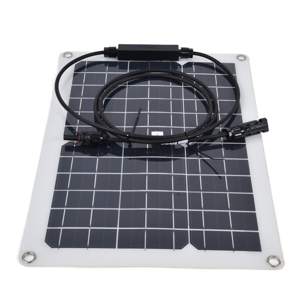 2Pcs 15W Solar Panel Monocrystalline Silicon Solar Panel Photovoltaic Module 50A Controller for Car