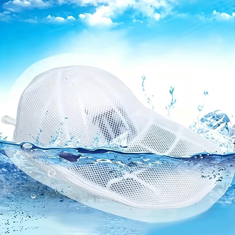 Mesh Laundry Bags for Hats Reusable Washing Machine Protector Net Baseball Caps Adjustable Drawstring Bag Keep Shape Clean TMZ