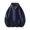 Men's Loose Solid Color Hooded Pullover Hoodie Large-sized Fashionable Casual Sports Hoodie Jacket