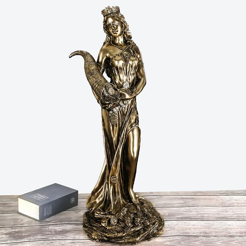 Greek Goddess Wealth-Attracting Decorative Statue - Lucky Office Desktop Ornament