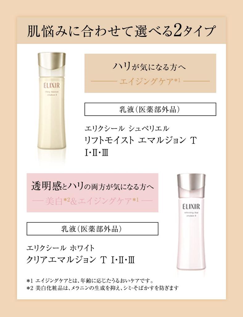 Elixir Superiel Lift Moist Emulsion T 2 Moist Refill 110mL (Refill) [Quasi-drug]