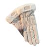 1 Pair Women Winter Gloves Windproof Thick Warm Cartoon Bear Decor Touch Screen Anti-slip Soft Cold-proof Elastic Wrist Cycling Riding Skiing Gloves