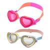 Kids Swim Goggles No Leaking Wide View Swim Diving Eyewear Heart Shape Diving Glasses Water Pool Goggles Teenagers Kids 4-14