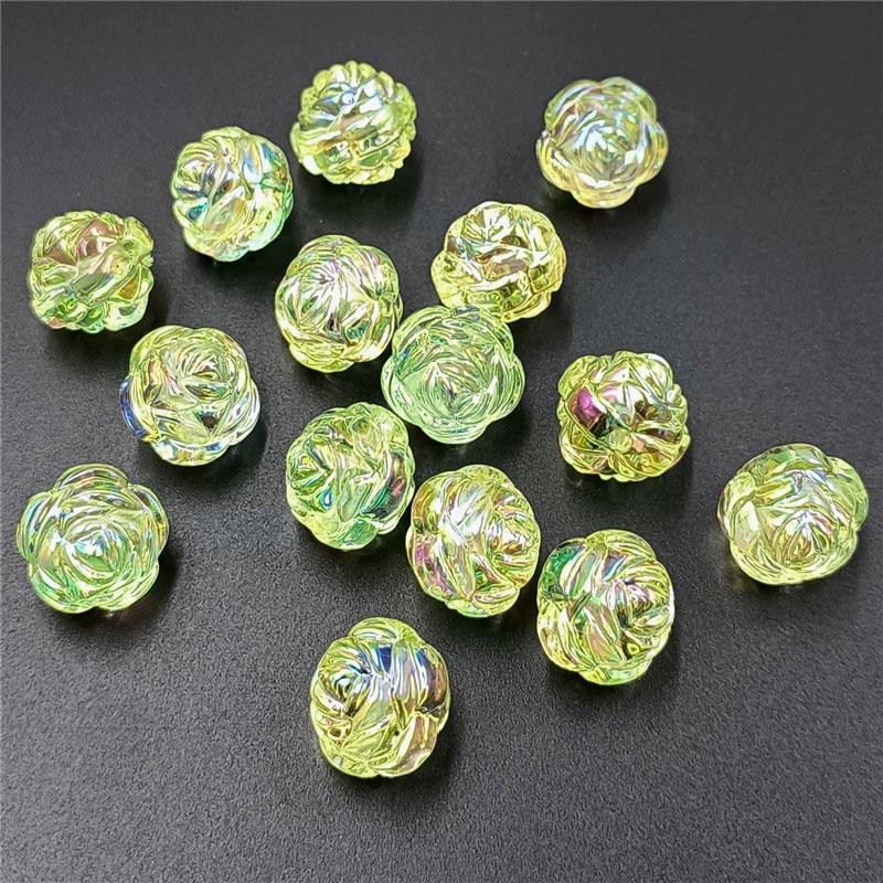 Прозрачные аксессуары из бисера ручной работы Цветочные свободные бусины Двусторонние 10 шт. Материалы для изготовления Трехмерный УФ-акриловый браслет Ожерелье DIY