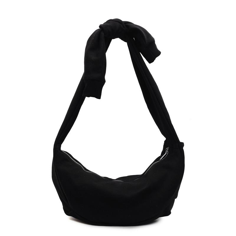 Women's Casual Lightweight Canvas Bag Large Capacity Wide Shoulder Strap Fashion Shoulder Crossbody Bag