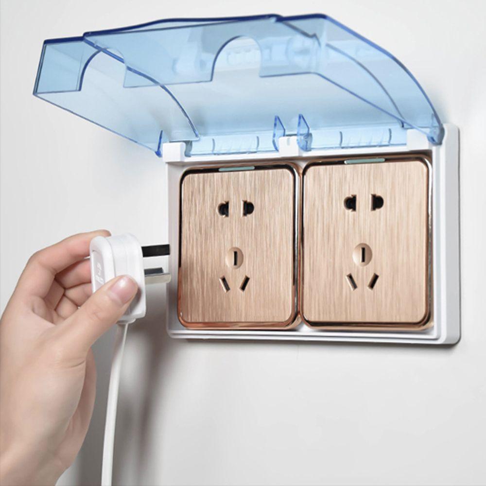 Влагозащищенный Power Outlet Защитный кожух для розетки типа 86, для ванной комнаты, душа, прозрачная крышка для электрического выключателя, безопасная коробка от брызг