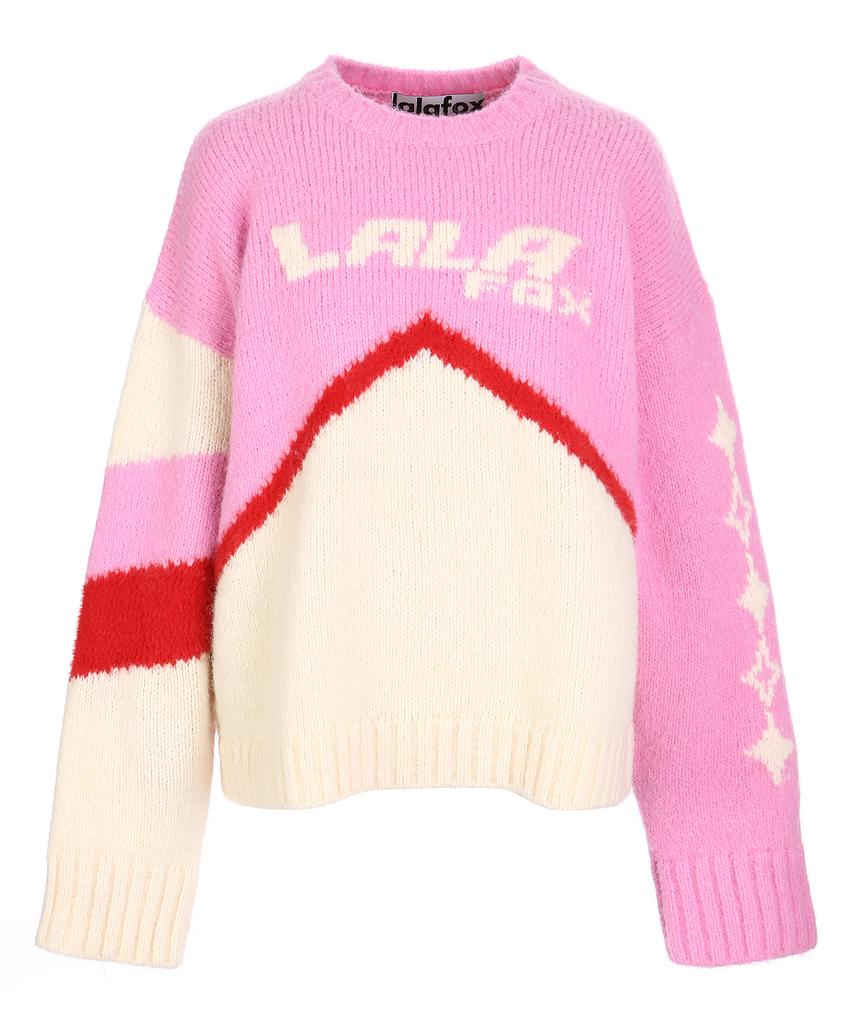 LALAFOX Lala Пуловер в стиле колор-блок Розовый Bp4Kl009
