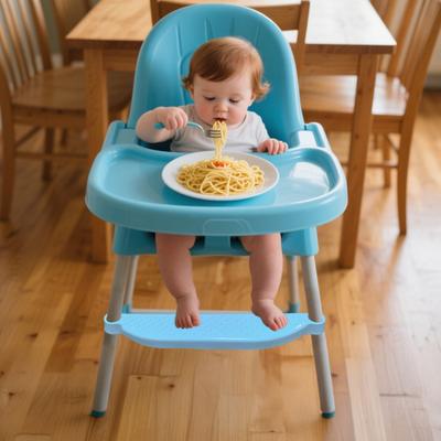 Yousheng Регулируемая подножка для высокого стульчика Нескользящая пластиковая подставка-ступенька для малышей Универсальный аксессуар для кормления ребенка для большинства обеденных стульев