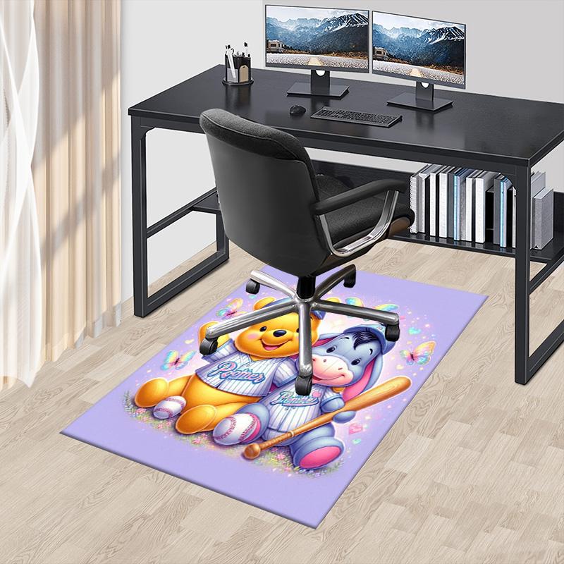 Pooh Eeyore Baseball Friends Carpet For Playroom Bedroom Living Room Sofa Home Decorkids Game Area Rug Nonslip Floor Mat