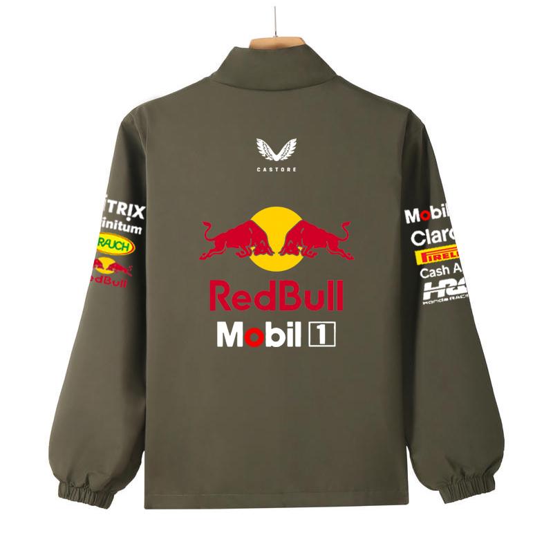 Куртка команды F1 Red Bull Летняя куртка-штормовка команды F1 Formula Racing Red Bull Racing
