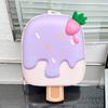Schoolbag Korean version cute children's schoolbag kindergarten boys and girls cartoon ice cream eggshell backpack children go out light bag