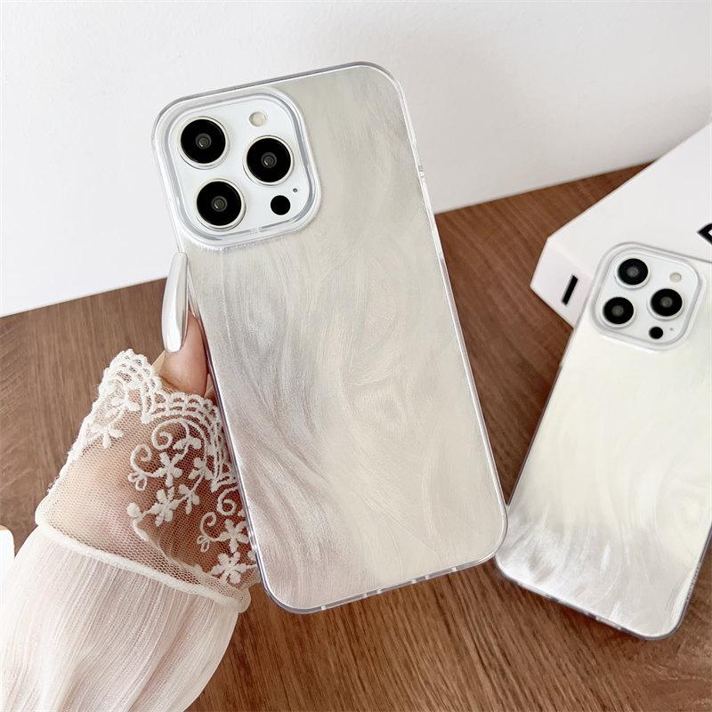 Роскошный блестящий чехол Feather для iPhone 15 Pro Max 14 Plus 13 12 11 Pro XR XS All-Inclusive TPU защитный чехол от падений