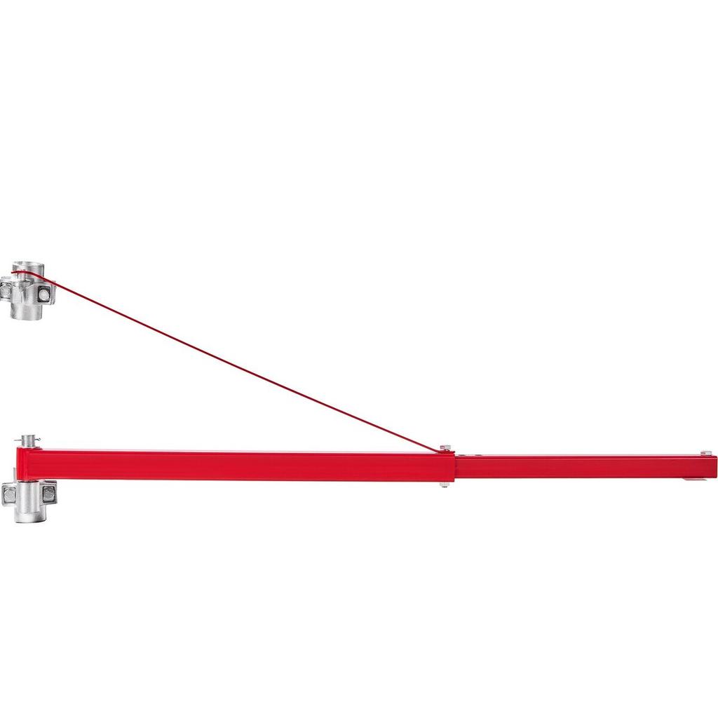 Electric Hoist Support Arm, 600 kg Max Load Capacity, Electric Hoist Holder Swing Arm, Steel Hoist Frame, 180° Swivel Scaffold Hoist Lifting Arm,