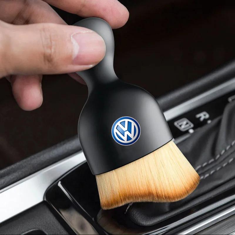 Car Cleaning Soft Brush Wash Towel Wipe Dry Cloth Tire Valve For VW GTI Scirocco Polo Passat Golf Tiguan Jetta T-ROC Beetle CC