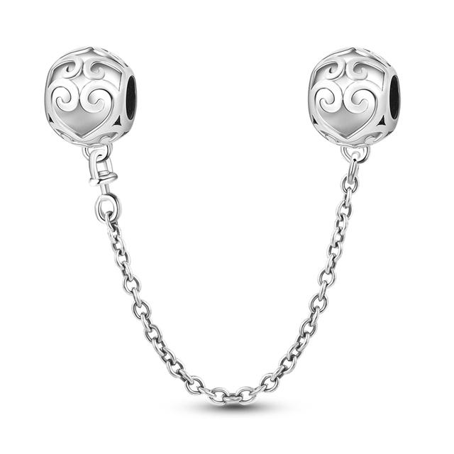 Silver Clasp 925 Silver Clip Charms Beads Stopper Fit Bracelet 925 Silver Jewelry Clip