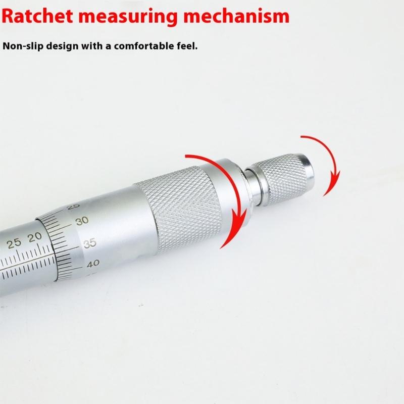 High Accuracy Internal Diameter Micrometer Ergonomic Grip Diameter Gauges for Professional Repair Man & DIY Enthusiasts