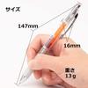 Шариковая ручка Pentel с гелевыми чернилами Energel Infree Clear Shaft Orange 10 шт. 0,7 мм BL77TL-F