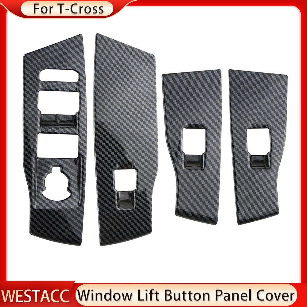 4 шт., наклейка на крышку двери автомобиля, окна, подъемной панели для Volkswagen VW T-Cross Tcross 2018 2022 2023 LHD