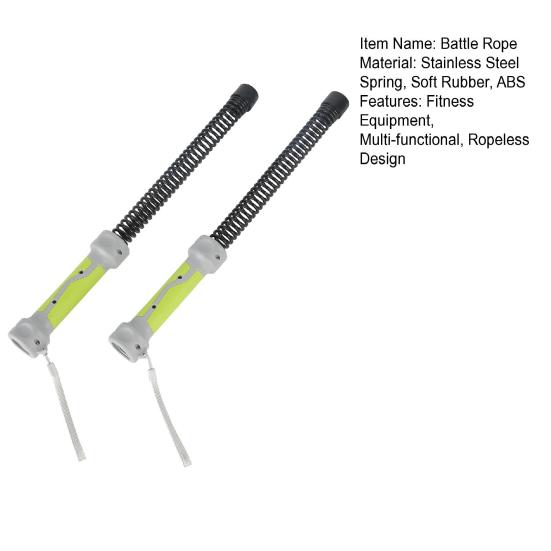 2 шт. 3-в-1 Безверёвочная Боевая Скакалка Мужчины Женщины Тренажер для Рук Кардио Силовая Тренировка Мышц Беспроводная Скакалка для Тренировок Домашний Тренажерный Зал Фитнес-Оборудование