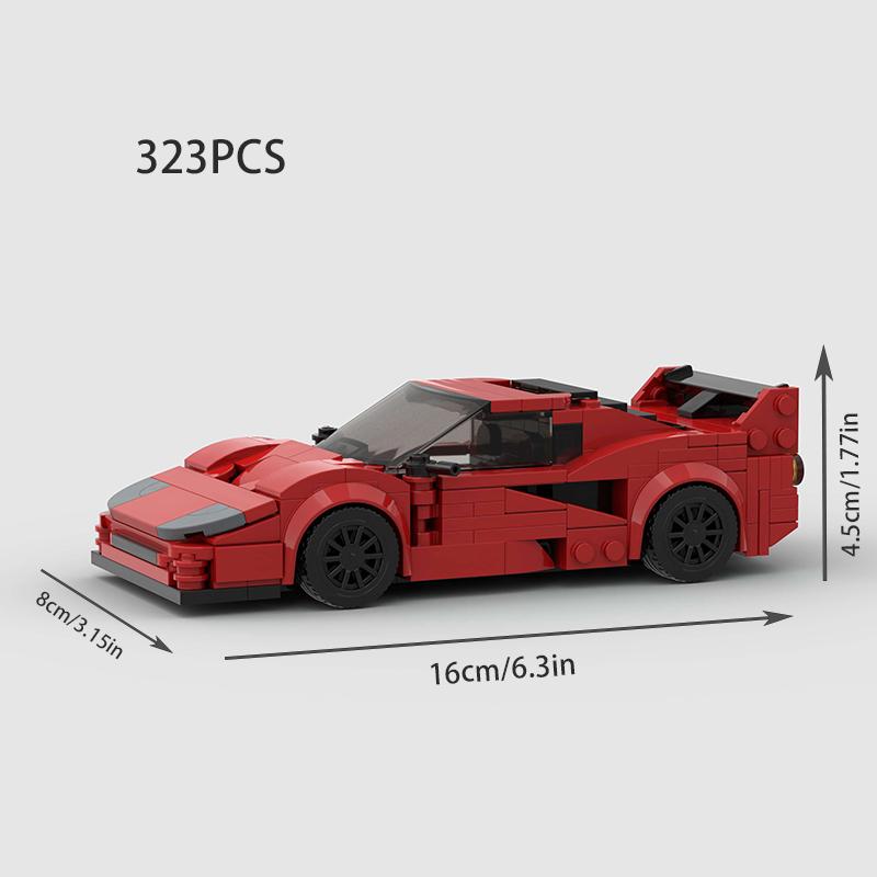 MOC Racing Sports Car Vehicle City Speed Champion Racer Technique Building Blocks Brick Set Supercar Kids Toys Boys Gifts NSX