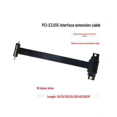 Адаптер PCI-E 3.0 1X на 1X 90°: Удлинительный кабель для графической, звуковой, сетевой и массивной карты